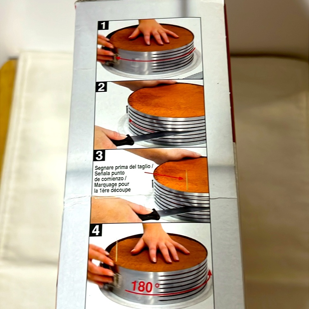 NWT Zenker Adjustable Cake Slicer - Silver - Picture 4 of 7